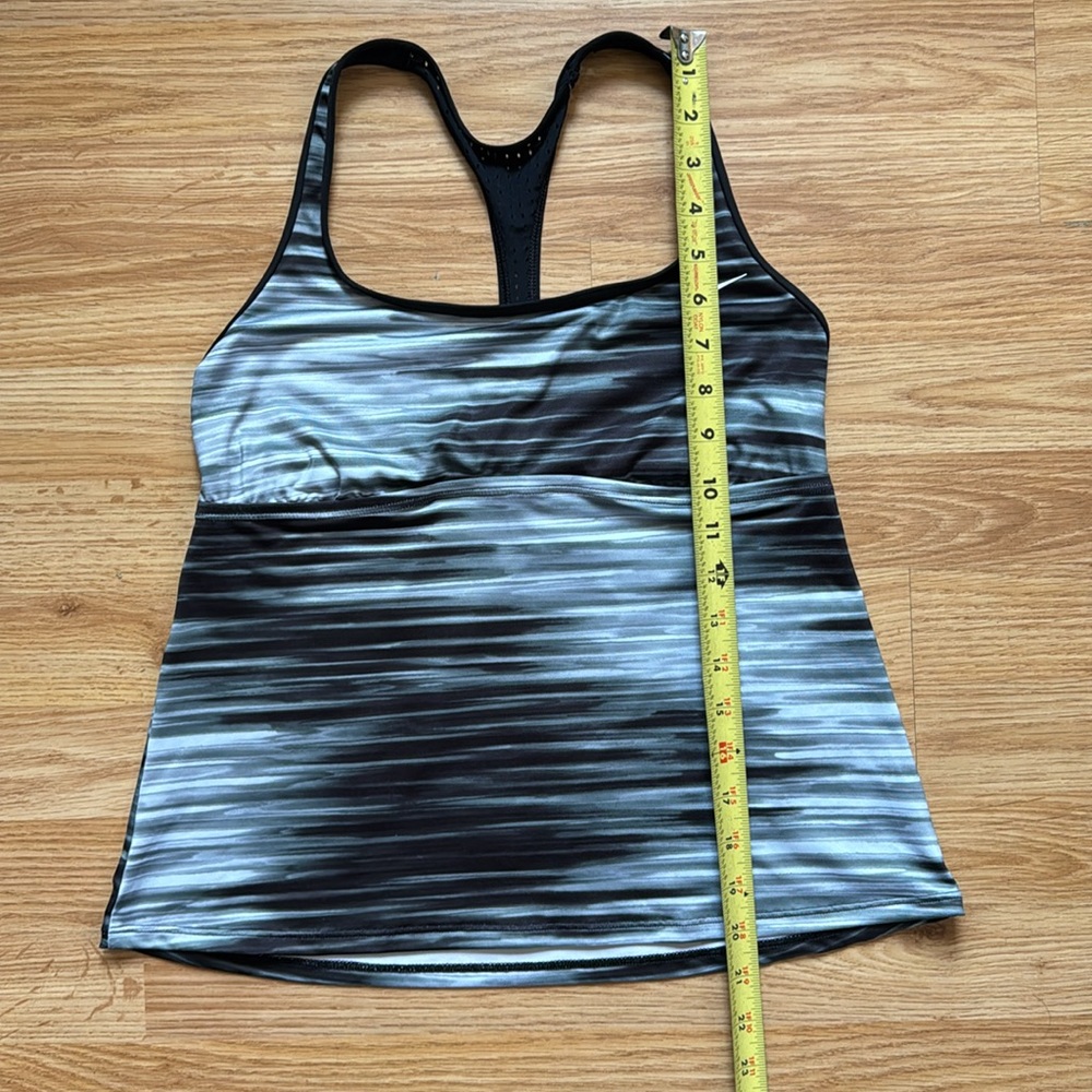 Nike Striped Racerback Swim Top - size M - Picture 7 of 8
